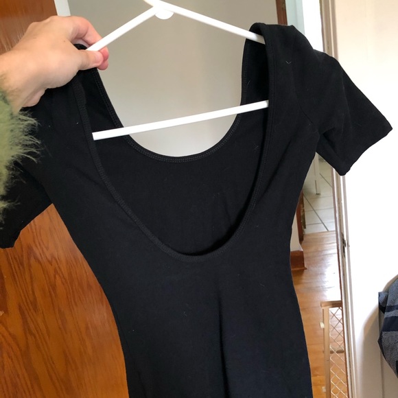 AMERICAN APPAREL DRESS SKINTIGHT BLACK SIZE SMALL - Picture 5 of 10